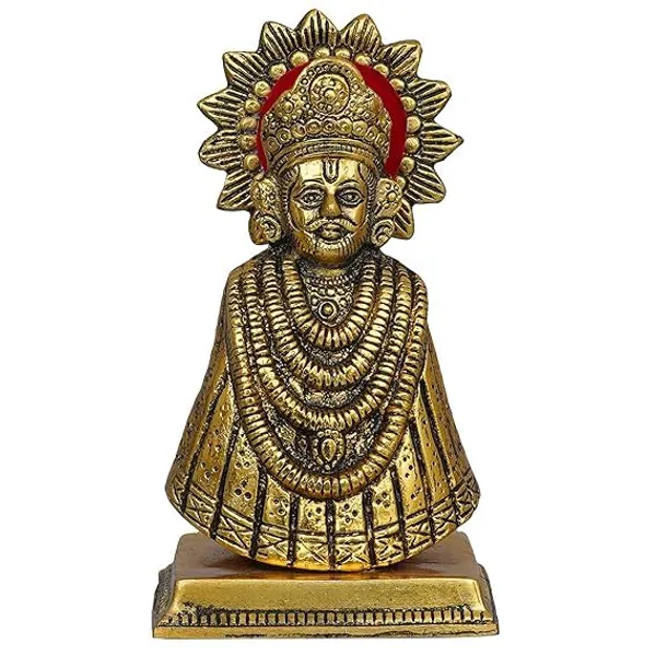 Golden_Metal_Glossy_Modern_Rectangular_Khatu_Shyam_Idol_For_Grandparents_Day_Diwali_Anniversary