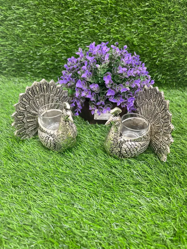 Dancing_Peacock_Figurine_for_Good_Luck_and_Love_|_Candle_Holder_for_Home_Dcor_Tabletop_Living_|_Showpiece_for_Valentine's_Day,_Birthday_(Scented_Glass_Votive_Candle_Included),_Gold