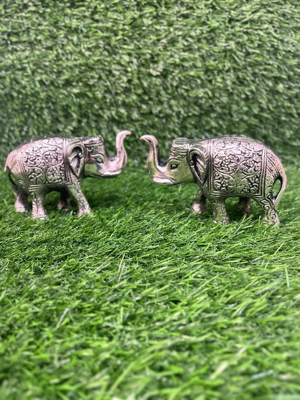 Metal_Elephant_set_4_Inch_For_Fantasy_Showpiece_Decoration