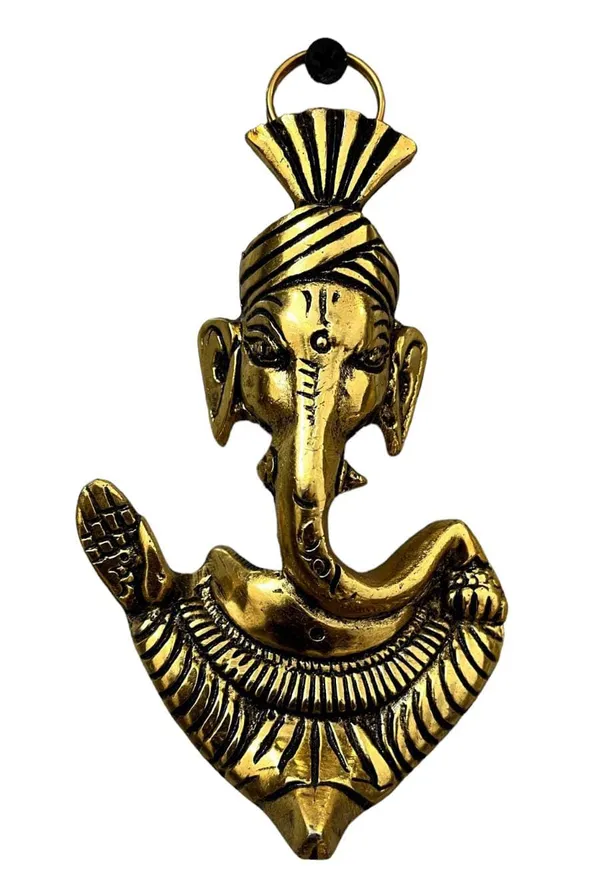 Golden_Metal_Solidtraditional_Novelty_Ganesha_For_Anniversary