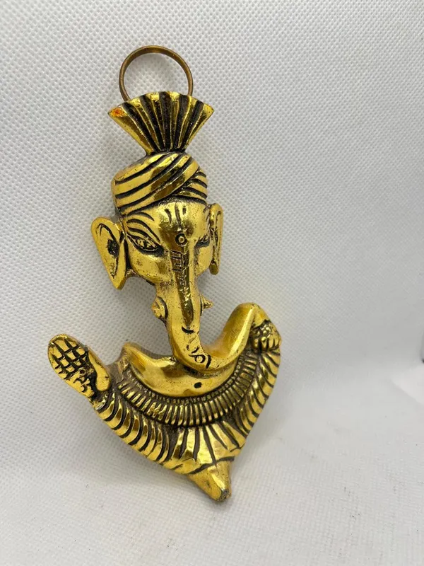 Golden_Metal_Solidtraditional_Novelty_Ganesha_For_Anniversary