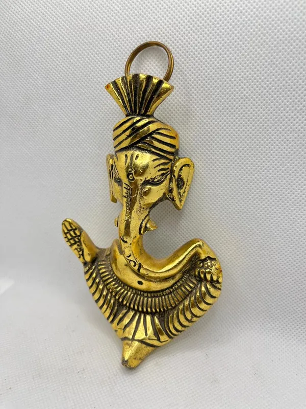 Golden_Metal_Solidtraditional_Novelty_Ganesha_For_Anniversary