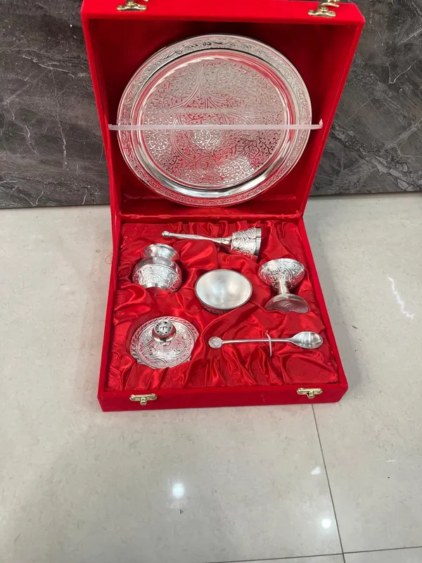 Silver_Plated_Puja_Thali_Set,_Occasional_Gift,_Puja_Thali_Decorative,_Wedding_Gift,