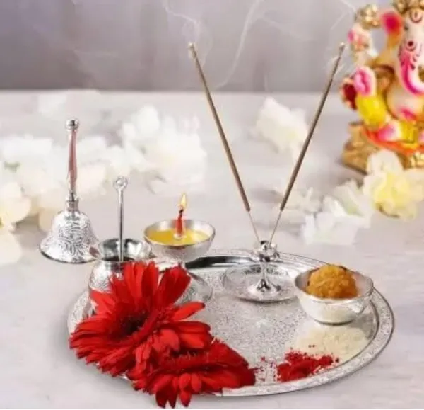 Silver_Plated_Puja_Thali_Set,_Occasional_Gift,_Puja_Thali_Decorative,_Wedding_Gift,