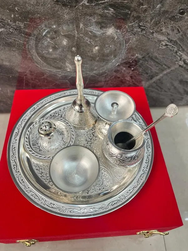Silver_Plated_Puja_Thali_Set,_Occasional_Gift,_Puja_Thali_Decorative,_Wedding_Gift,