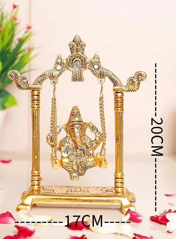 Golden_Metal_Solidantique_Novelty_Ganesha_For_Wedding