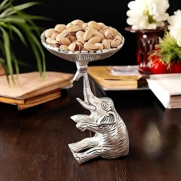 Silver_Metal_Home_Deco_Novelty_Elephant_For_Mandir_Pooja_Room