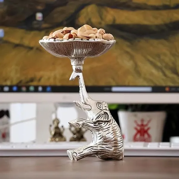 Silver_Metal_Home_Deco_Novelty_Elephant_For_Mandir_Pooja_Room