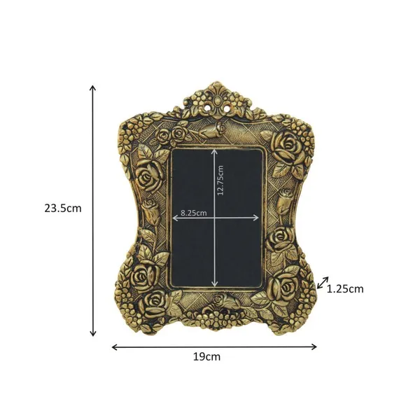 Golden_Glossy_Floralclassic_Rectangular_Photo_Frame_For_Anniversary