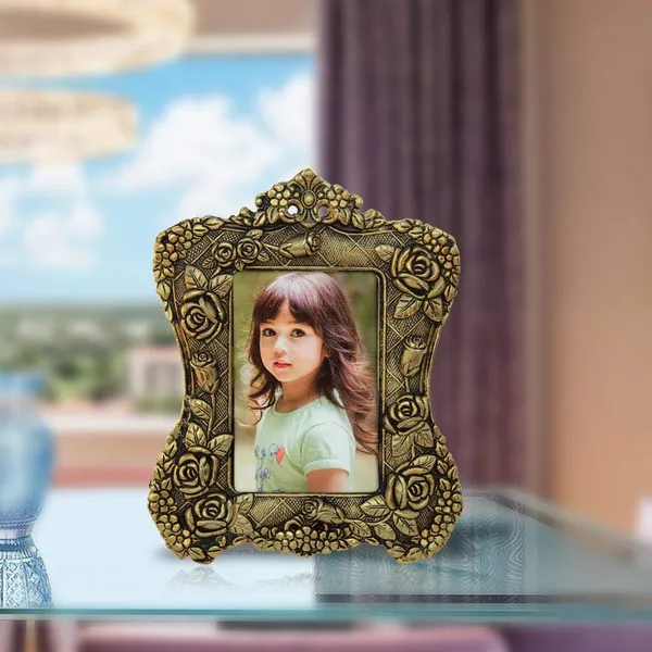 Golden_Glossy_Floralclassic_Rectangular_Photo_Frame_For_Anniversary