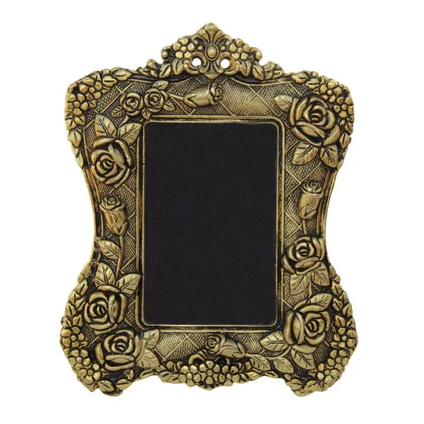 Golden_Glossy_Floralclassic_Rectangular_Photo_Frame_For_Anniversary