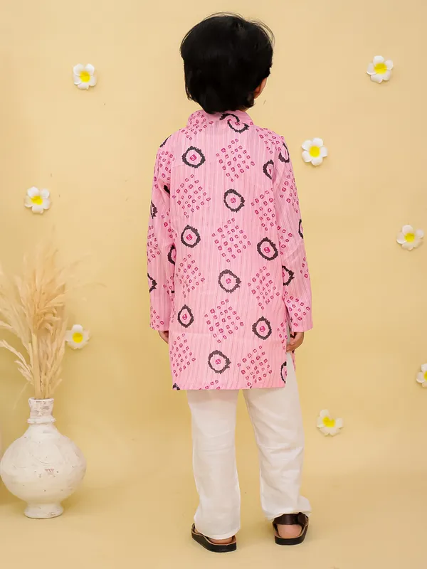 Junitos__Cotton_Woven_Full_Sleeves_paisley_Printed__Kurta_Pajama-Pink