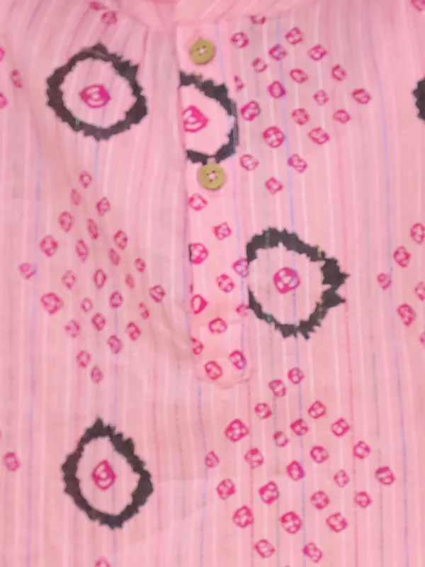 Junitos__Cotton_Woven_Full_Sleeves_paisley_Printed__Kurta_Pajama-Pink