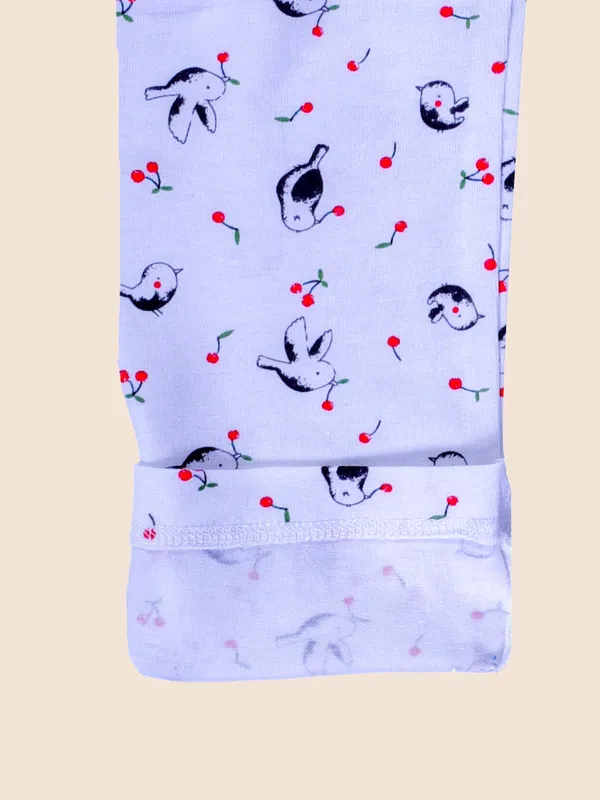 White_Printed_Full_Length_Cotton_Lycra_Leggings