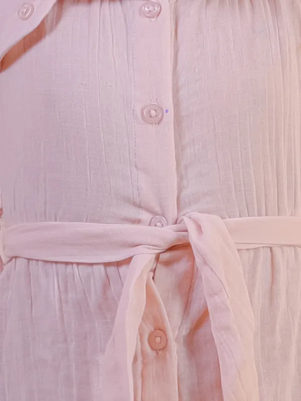 Cream_Solid_Double_Gauze_Cotton_Sleeveless_Dress