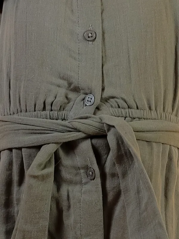 Green_Solid_Double_Gauze_Cotton_Sleeveless_Dress