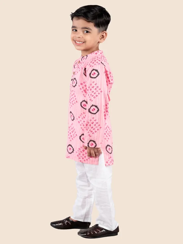 Pink_Printed_Kantha_Woven_Cotton_Kurta_With_Pyjamas