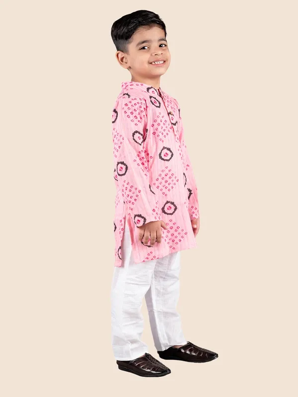 Pink_Printed_Kantha_Woven_Cotton_Kurta_With_Pyjamas