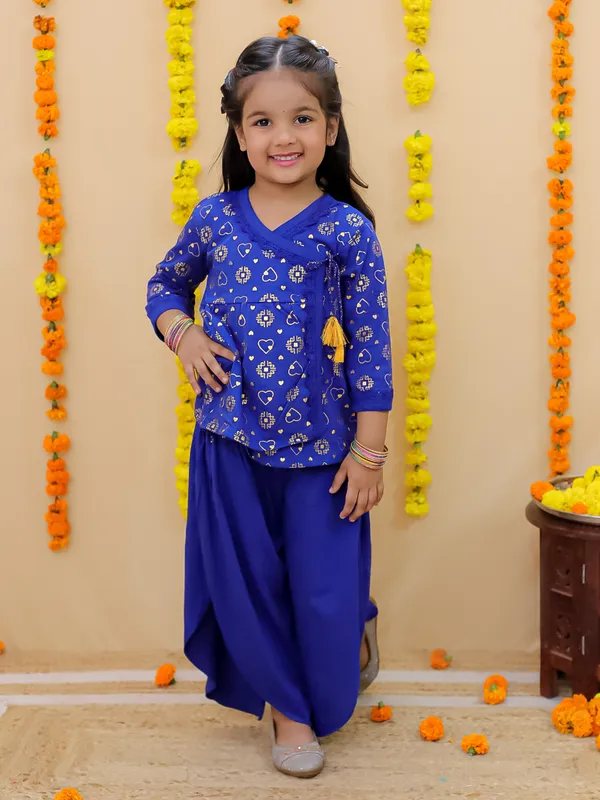 Blue_Printed_Pure_Cotton_Angrakha_With_Harem