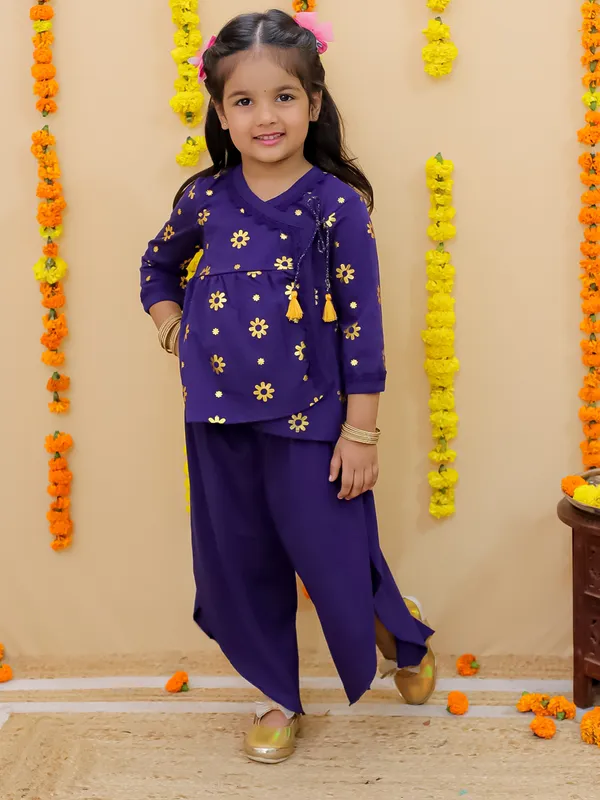 Voilet_Printed_Pure_Cotton_Angrakha_With_Harem