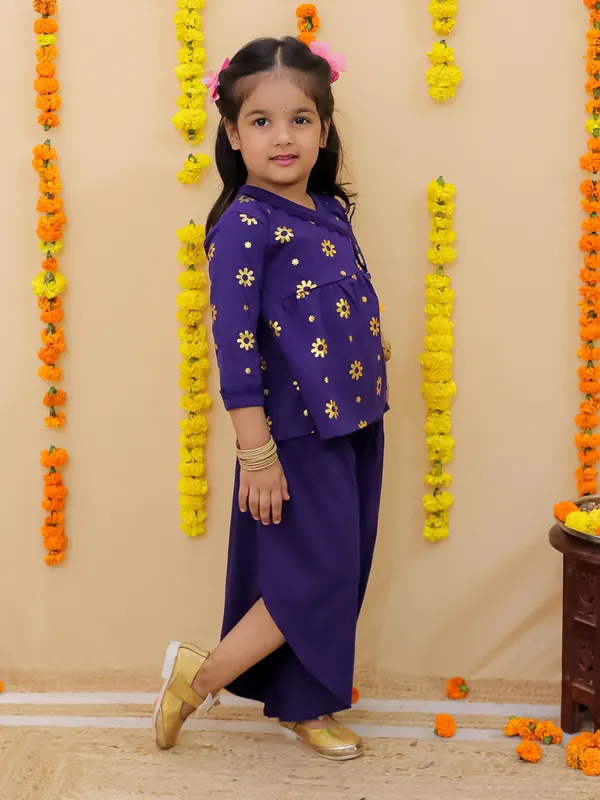Voilet_Printed_Pure_Cotton_Angrakha_With_Harem