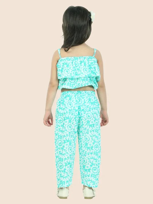 Green_Printed_Pure_Cotton_Crop_Top_With_Pyjamas_Set