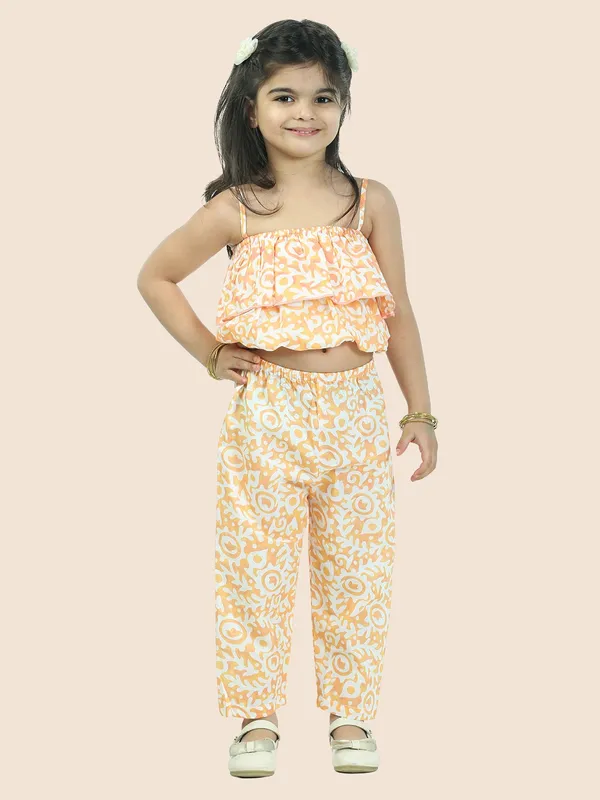 Orange_Printed_Pure_Cotton_Crop_Top_With_Pyjamas_Set
