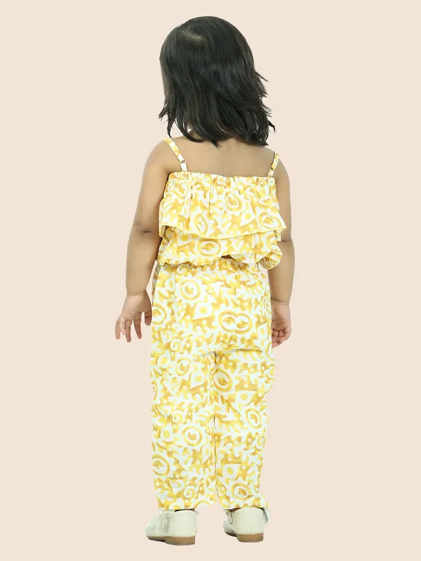 Yellow_Printed_Pure_Cotton_Crop_Top_With_Pyjamas_Set