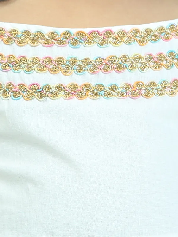 White_Pure_Cotton_Strap_Dress_Embellished_With_Lace