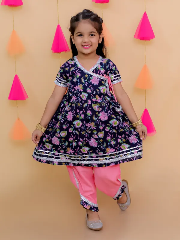 Pure_Cotton_Printed_Anrakha_With_Dhoti