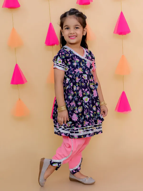 Pure_Cotton_Printed_Anrakha_With_Dhoti