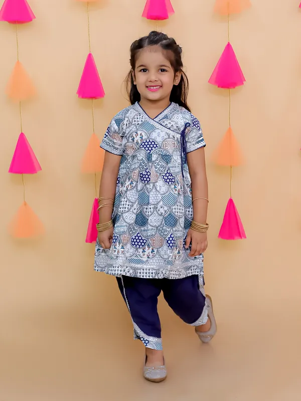 Pure_Cotton_Printed_Anrakha_With_Dhoti