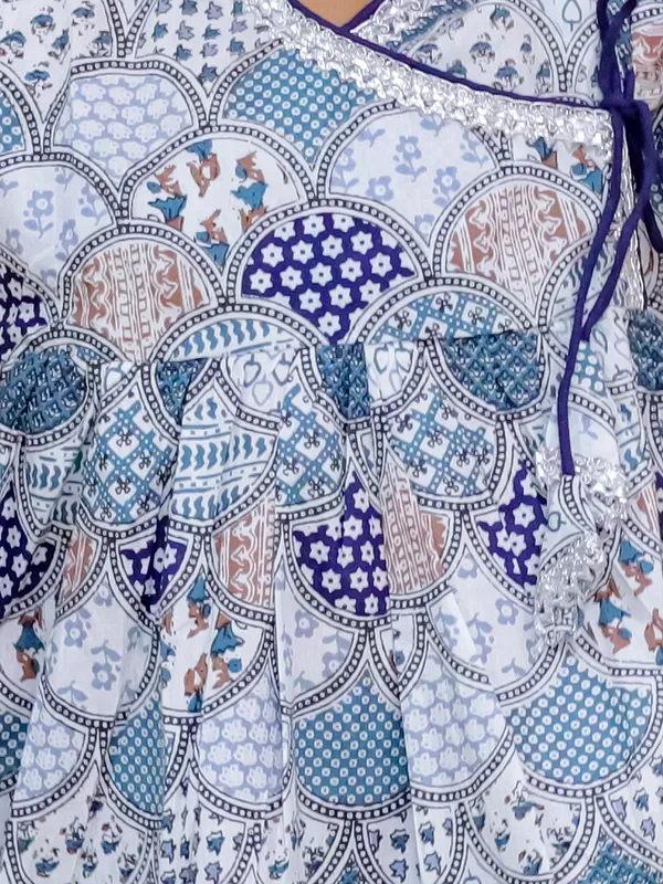 Pure_Cotton_Printed_Anrakha_With_Dhoti