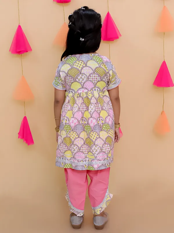 Pure_Cotton_Printed_Anrakha_With_Dhoti