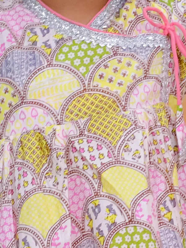 Pure_Cotton_Printed_Anrakha_With_Dhoti