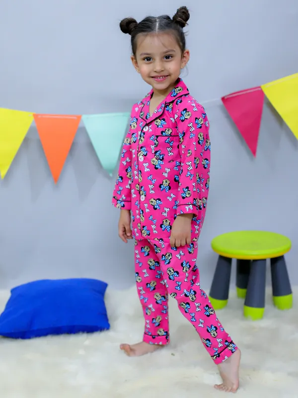 Pink_Woven_Pure_Cotton_Printed_Night_Suit
