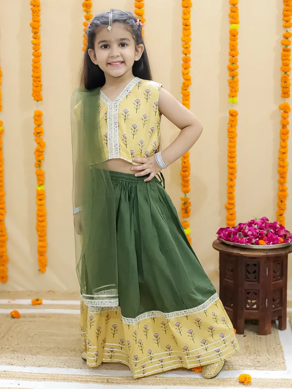 Green_Pure_Cotton_Printed_Lehenga_Choli