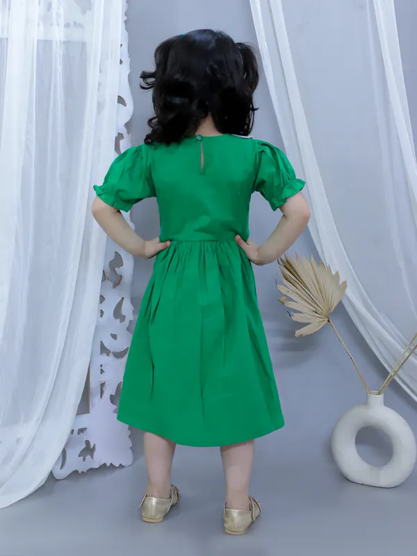 Green_Pure_Cotton_Smoked_Dress_With_Peter_Pan_Collar