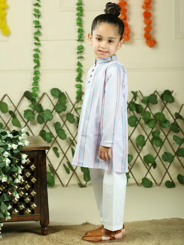 Purple_Cotton_Woven_Stripe_Kurta_With_Pyjamas