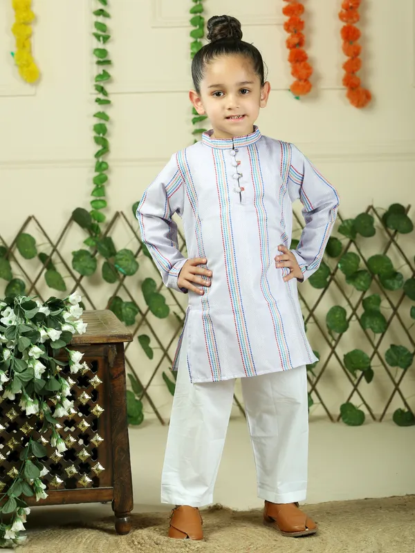 Purple_Cotton_Woven_Stripe_Kurta_With_Pyjamas