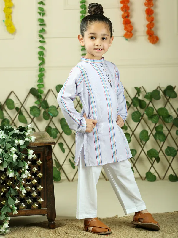 Purple_Cotton_Woven_Stripe_Kurta_With_Pyjamas