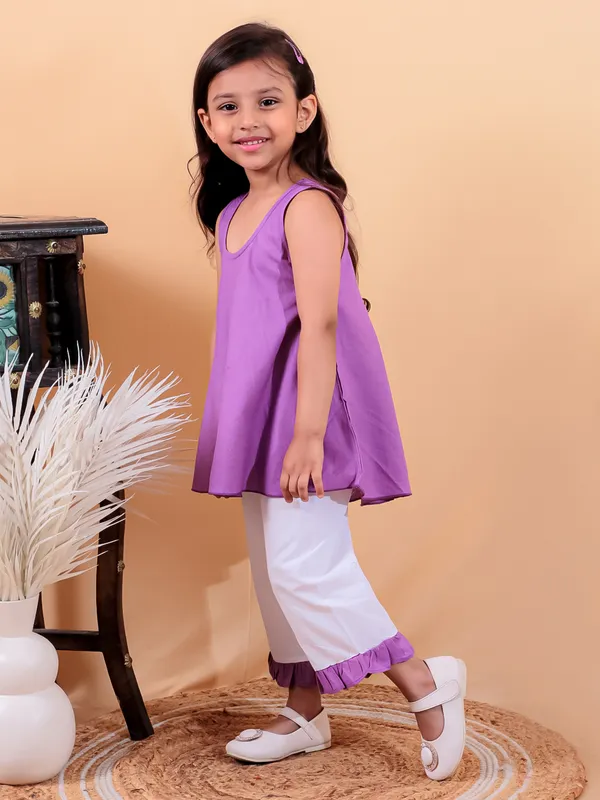 Purple_Pure_Cotton_Top_And_Pyjamas_With_Frill