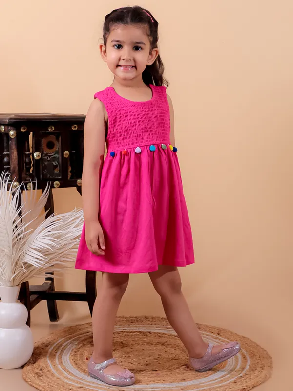 Pink_Cotton_Smoking_One_Piece_Frock