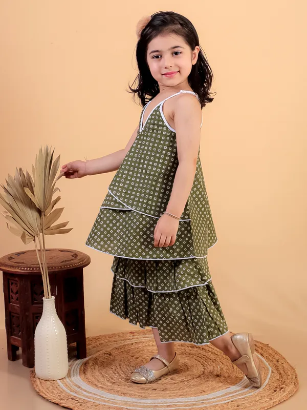 Green_Pure_Cotton_Printed_Top_And_Skirt_Set