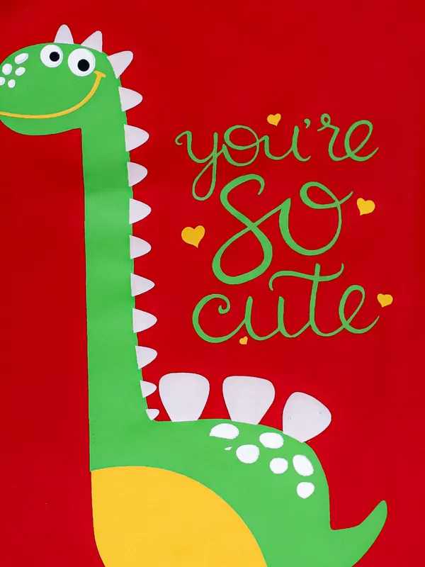 Red_Cotton_Dinosaur_Printed_T-Shirt