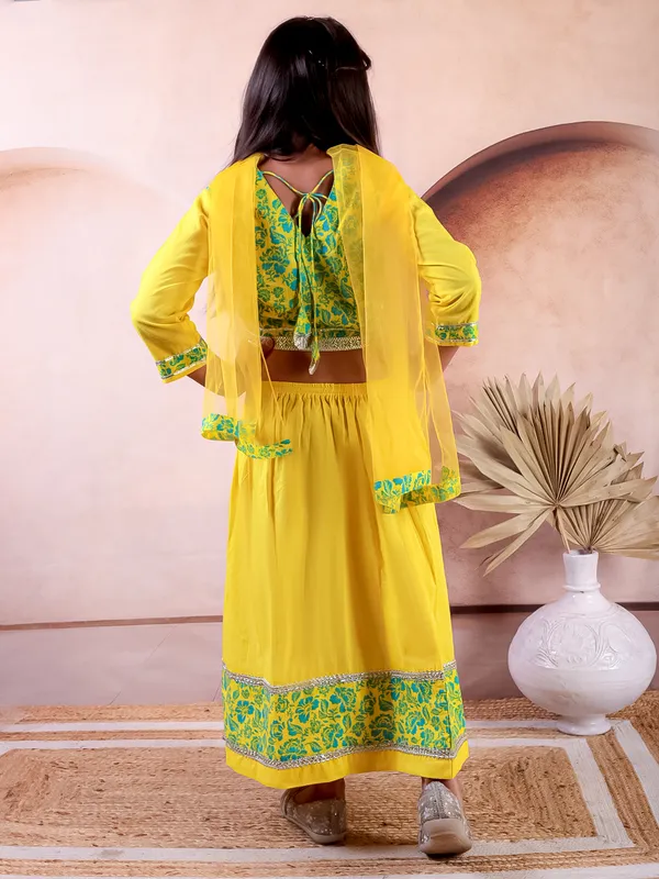 Yellow_Cotton_Printed_Lehanga_Choli_With_Dupatta