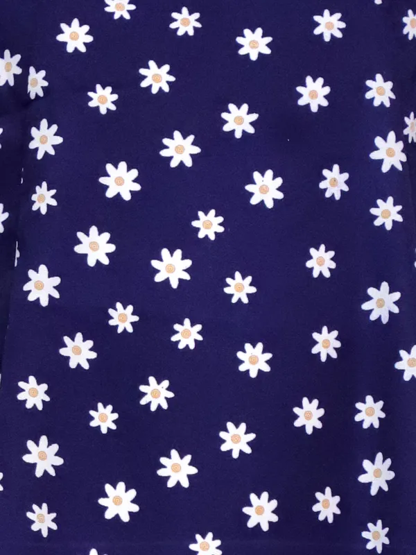 Navy_Blue_Floral_Print_Sleeveless_Dress