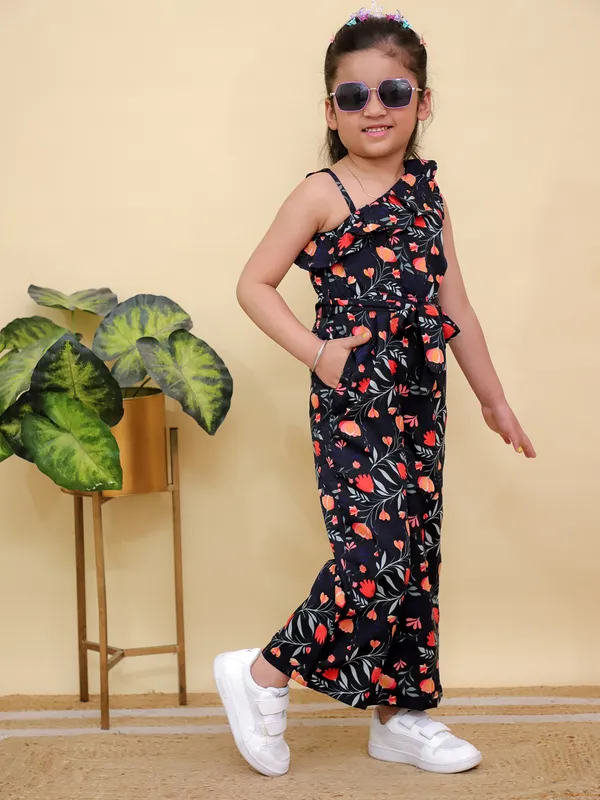 Black_Floral_Print_Sleeveless_Jumpsuit