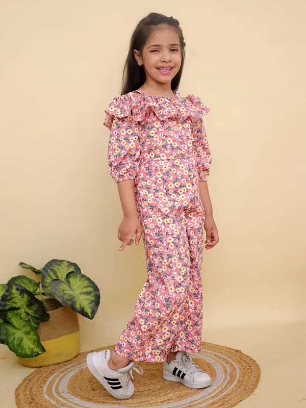 Pink_Floral_Print_Off-Shoulder_Design_Jumpsuit_With_Puff_Sleeves