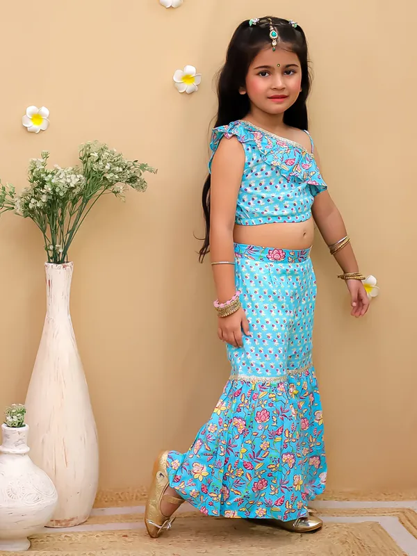Junitos_Cotton_Woven__One_Shoulder_off_Printed__Top_with_Sharara__-_Sky_Blue